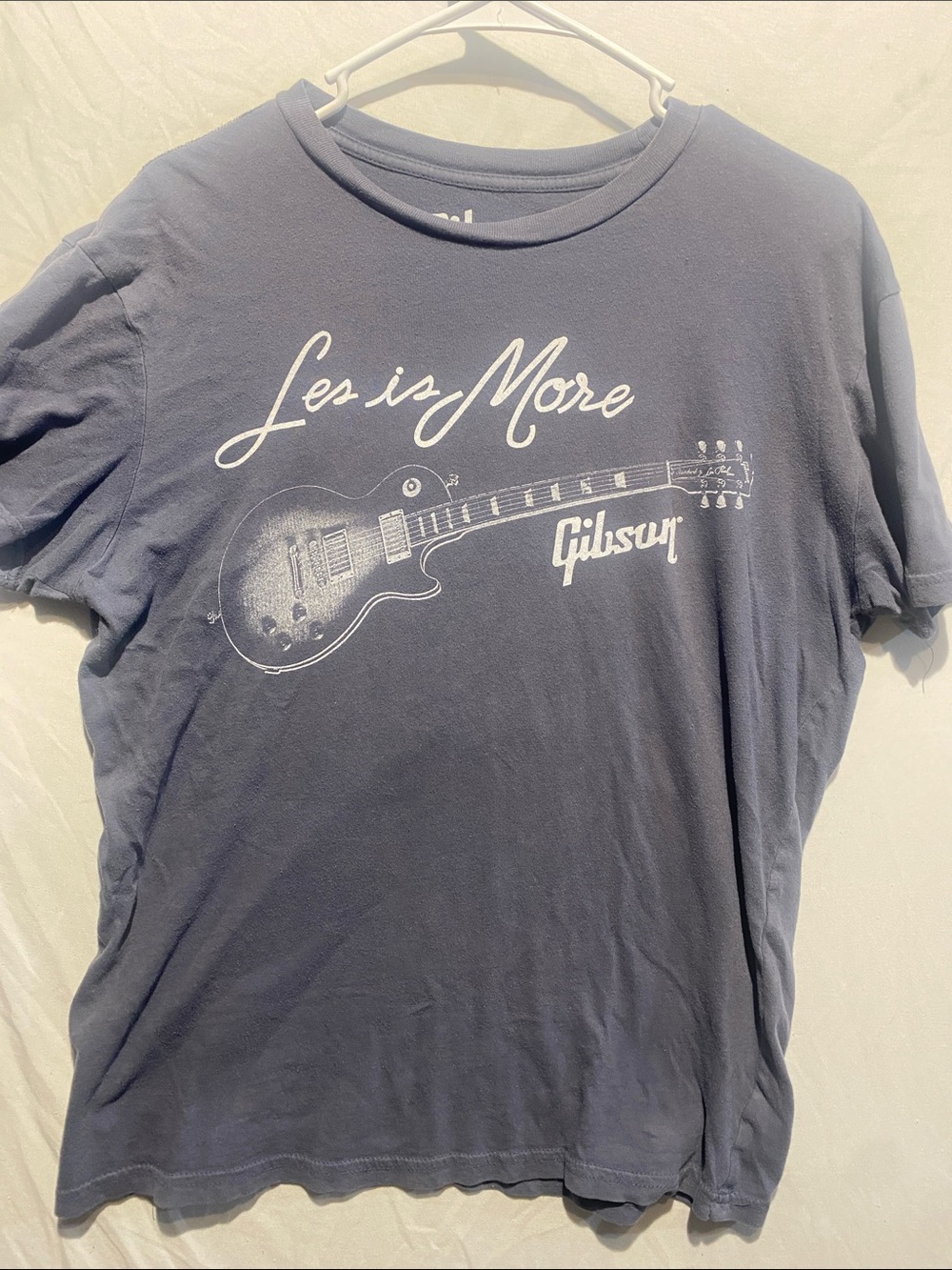 Gibson Navy Graphic 'Les is More' Tee